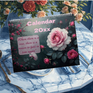 Verzauberter Rosengarten blüht das ganze Jahr über Kalender