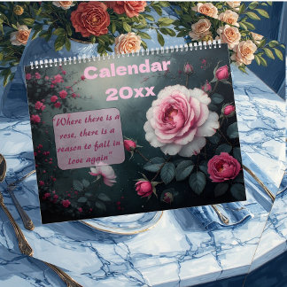 Verzauberter Rosengarten blüht das ganze Jahr über Kalender