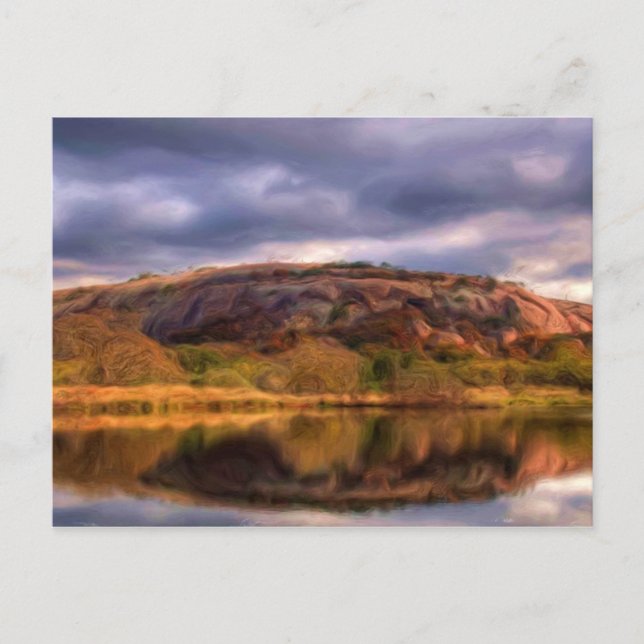 verzauberter Stein Postkarte (Vorderseite)