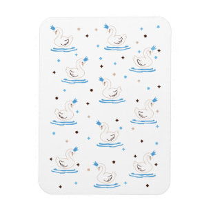 Verzauberter Swan Lake Fairy Tale Crowned Swan Magnet