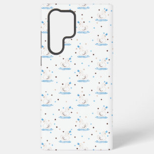 Verzauberter Swan Lake Fairy Tale Crowned Swan Samsung Galaxy Hülle