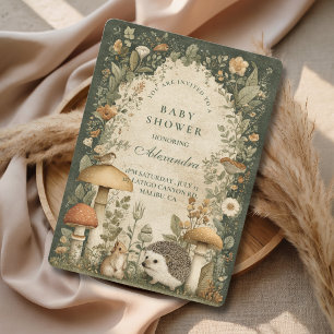 Verzauberter Wald Baby Shower Einladung