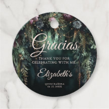 Verzauberter Wald Bogen Märchen Grün Quinceanera