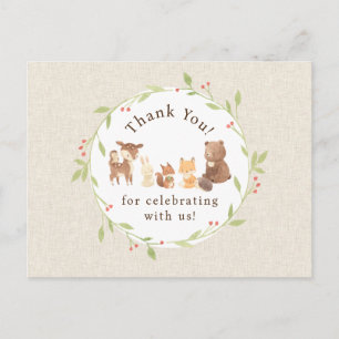 Verzauberter Wald Danke Postkarte