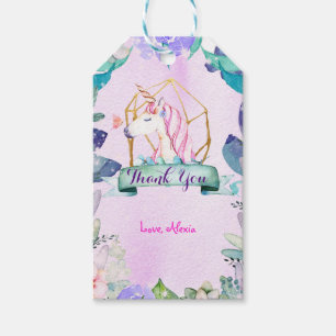 Verzauberter Wald Fantasy Magische Einhorn-Party Geschenkanhänger