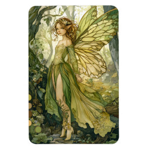 Verzauberter Wald Fee Magnet