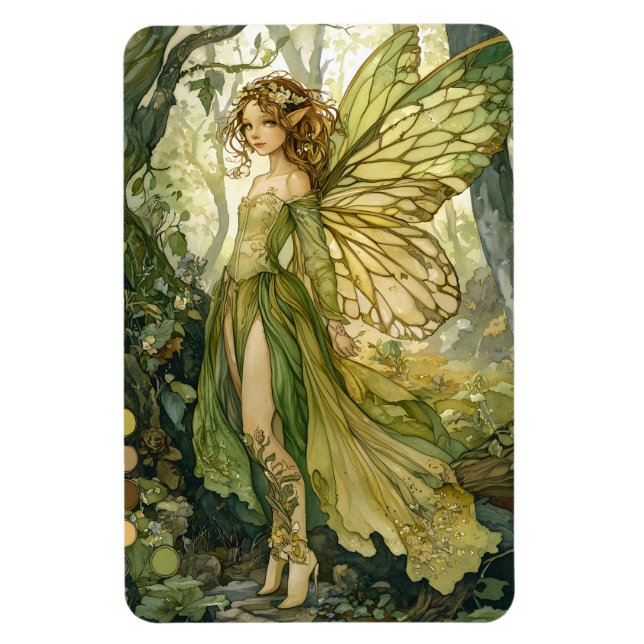 Verzauberter Wald Fee Magnet (Vertikal)