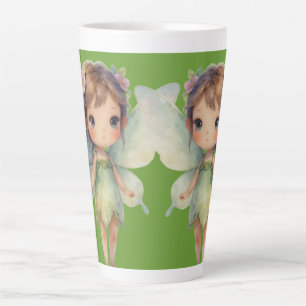 Verzauberter Wald Fee: pastellgrüner Sprite Milchtasse