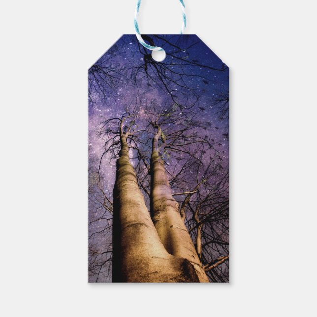 verzauberter Wald Geschenkanhänger (Vorderseite)