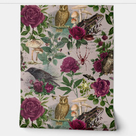 Verzauberter Wald Goblincore Toile Rosa Tapete