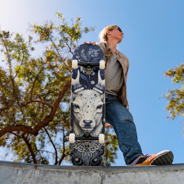Verzauberter Wald Hirschwinterblut Skateboard (Außenbereich 1)