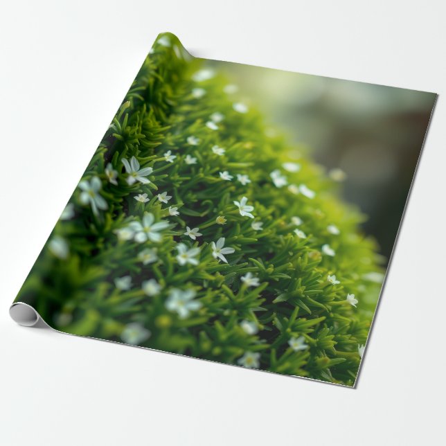 Verzauberter Wald Moos Frühling Geschenkpapier (Ungerollt)