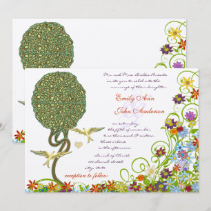 Verzauberter Wald Patchwork Blumen Fee Märchen Bau Einladung