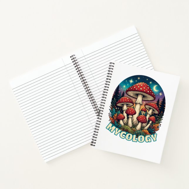 Verzauberter Wald Pilz Kunst Notizbuch (Innenseite)