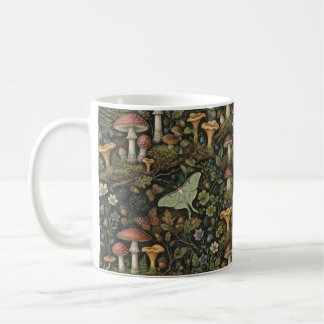 Verzauberter Wald Pilz | Vintage Botanik Kaffeetasse