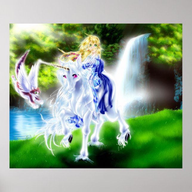 verzauberter Wald Poster (Vorne)