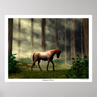 verzauberter Wald Poster