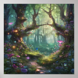 verzauberter Wald Poster