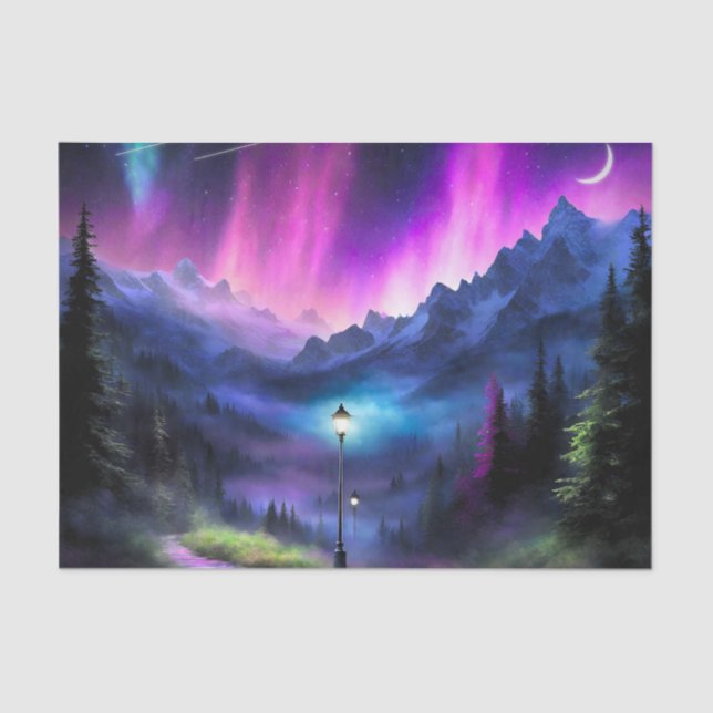 verzauberter Wald Seidenpapier (Vorderseite)