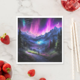 verzauberter Wald Serviette