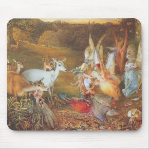 Verzauberter Wald von Künstler John Anster Fitzger Mousepad