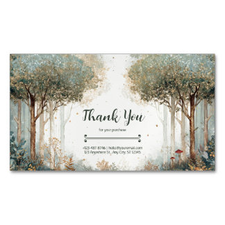 Verzauberter Wald Whimsical & Ethereal Magnetische Visitenkarte