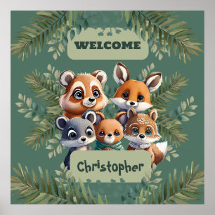 Verzauberter Wald Wunderland Poster