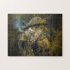 Verzauberter Waldalchemistenkater Puzzle