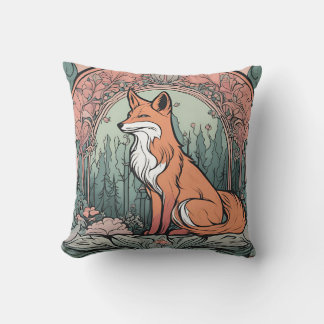 Verzauberter Waldfuchs D6 Kissen