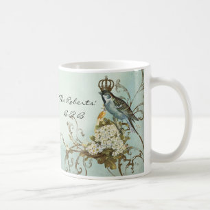 Verzauberter Waldvögel Taubenwirbel Personalisiert Kaffeetasse