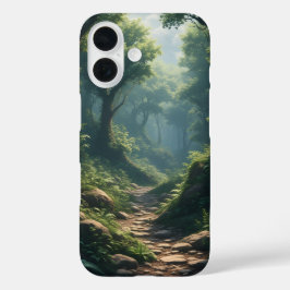 Verzauberter Waldweg iPhone 16 Hülle