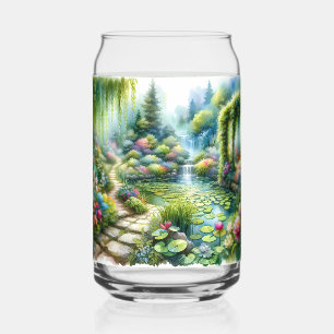 Verzauberter Wasserfallgarten-Lilienteich Dosenglas