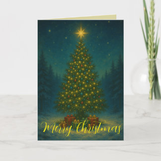 Verzauberter Weihnachtsbaum Mitternachtswald Benut Karte