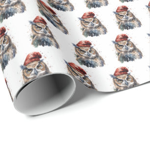 Verzauberter Wintereule Geschenkpapier