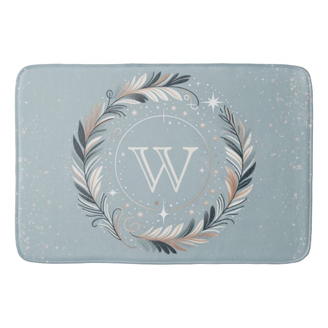 Verzauberter Winterkranz Badematte (Vorderseite)