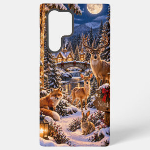 Verzauberter Winterwald-Weihnachts-Handyhülle Samsung Galaxy Hülle