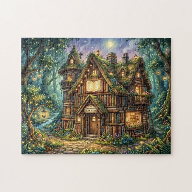 Verzaubertes Buchhaus Puzzle (Horizontal)