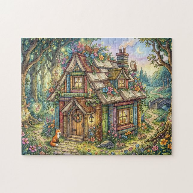 Verzaubertes Buchhaus Puzzle (Horizontal)