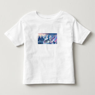 Verzaubertes Einhorn in einer Snowy Fantasy Poster Kleinkind T-shirt
