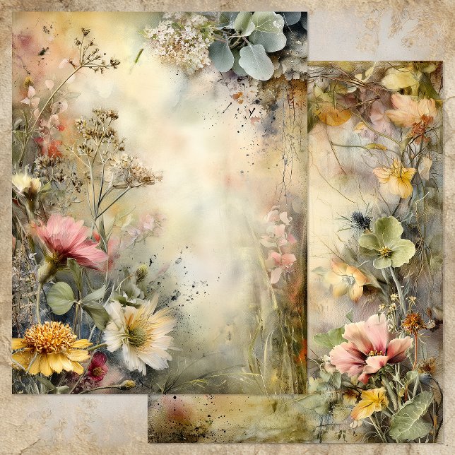 VERZAUBERTES GARTEN JOURNAL SCRAPBOOK PAPIER (ENCHANTED GARDEN JOURNAL SCRAPBOOK PAPER)