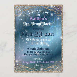 Verzaubertes Garten Vor-Abschlussball Party Einladung