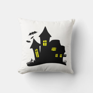 Verzaubertes Haus Spuk Halloween Kissen