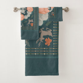 verzaubertes Holz Badhandtuch Set