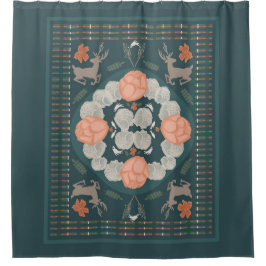 verzaubertes Holz Duschvorhang