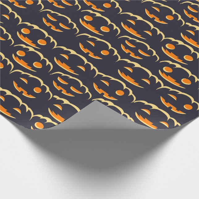 Verzaubertes Jack-O'-Lantern-Schleifpapier Geschenkpapier (Ecke)