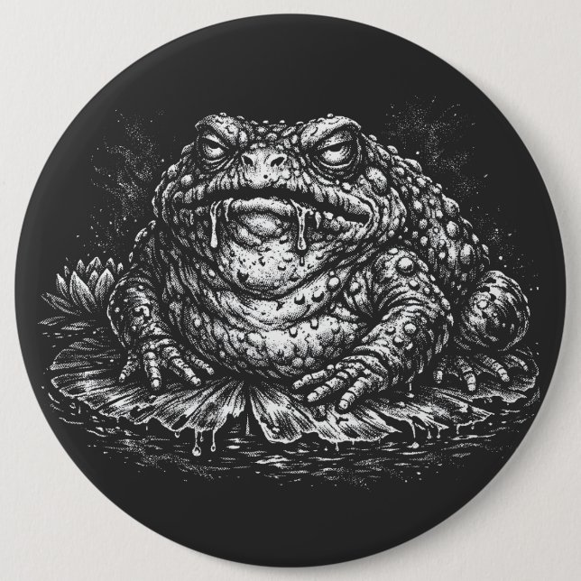 Verzaubertes Krötensiegel von BurnsInHell Button (Vorderseite)