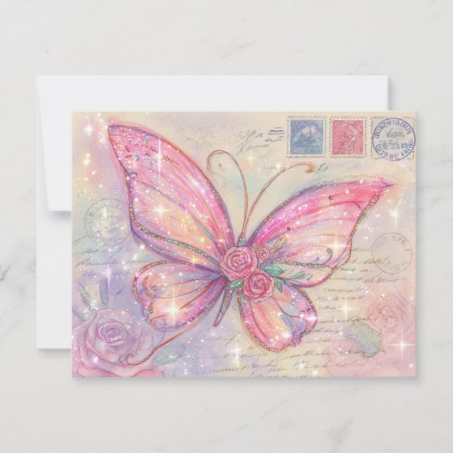 Verzaubertes Märchen Feiertagskarte (Vorderseite)