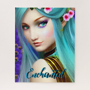 Verzaubertes Märchen Hübsches Mädchen  Puzzle