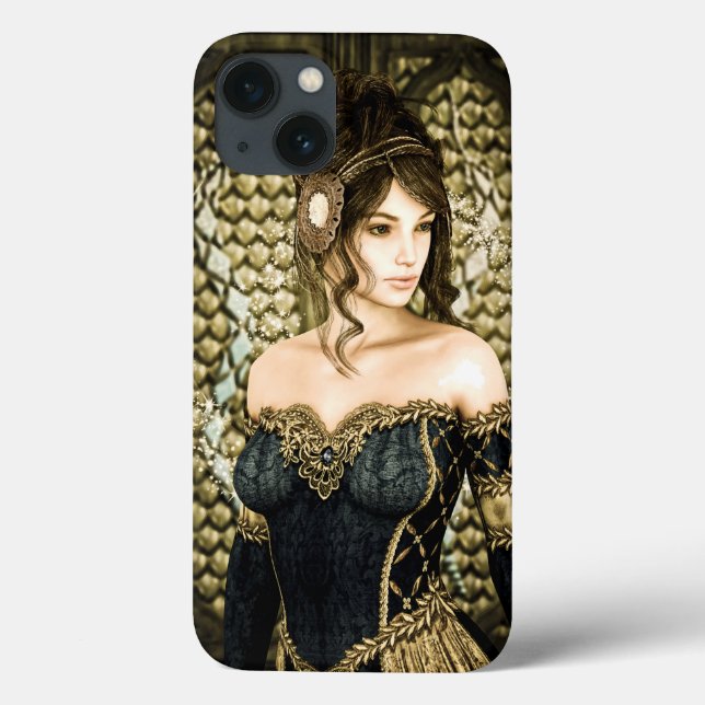 Verzaubertes Märchenprinzessinnenporträt Case-Mate iPhone Hülle (Rückseite)