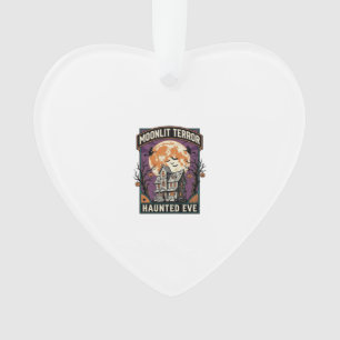 Verzaubertes Mond-Shirt Vintage Gravur Halloween G Ornament